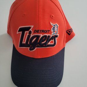 Detroit Tigers  New Era  Orange Fitted Baseball Hat